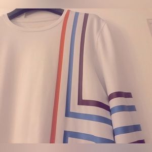 Tory Sport/ Tory Burch COOLING PERFORMANCE GRAPHIC-T LONG-SLEEVE TOP, size M